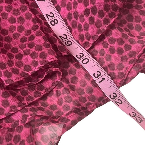 MISA Los Angeles Collared Dress Sheer Ruffled Long Sleeve ‎ Size XS - Picture 8 of 16